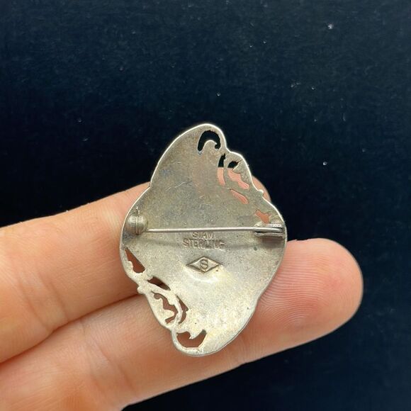 Siam sterling brooch 925 - Picture 2 of 2